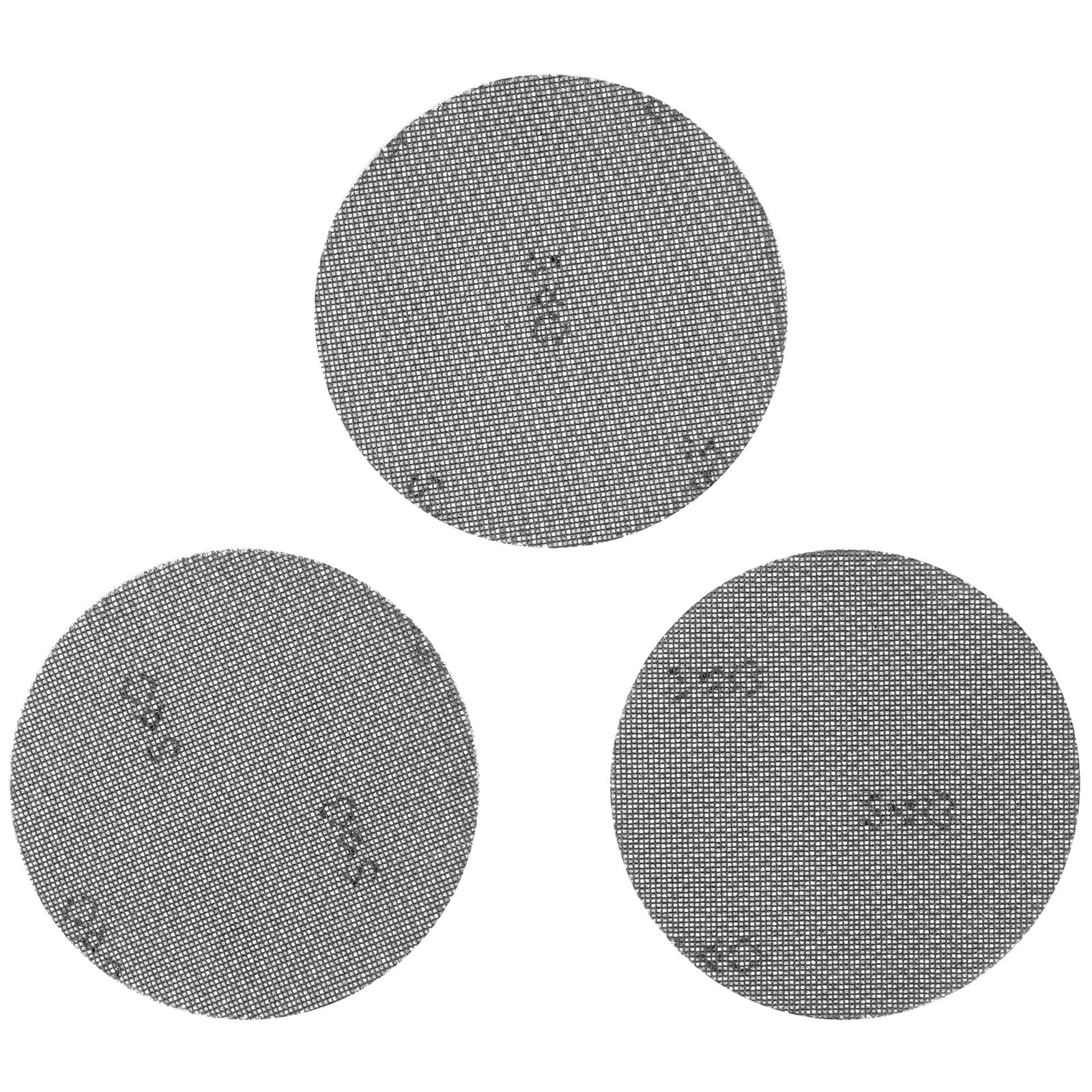 STANLEY FATMAX - 3x 240g Quick Fit Random Orbital Sanding Mesh Discs 125mm