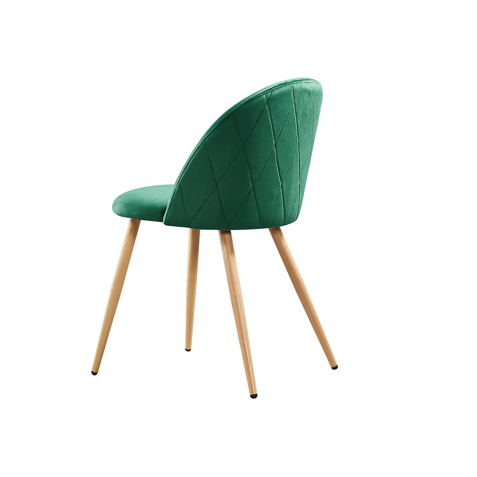 Venice Velvet Dining Chair - Green - Set of 2
