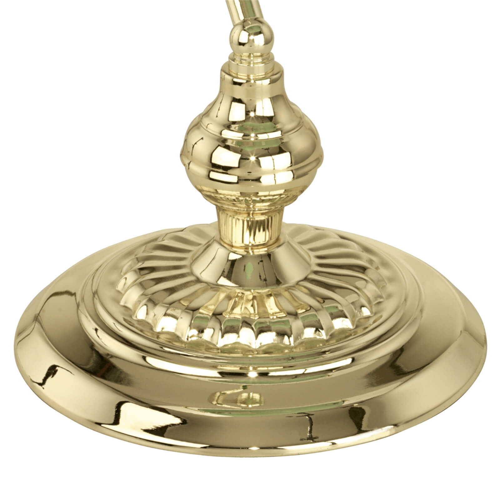 Eglo Banker Table Lamp - Brass & Green Glass