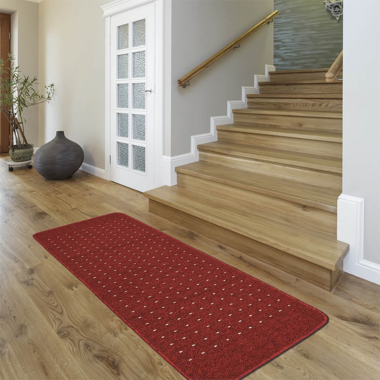 Portland Washable Runner - Red - 67x180cm
