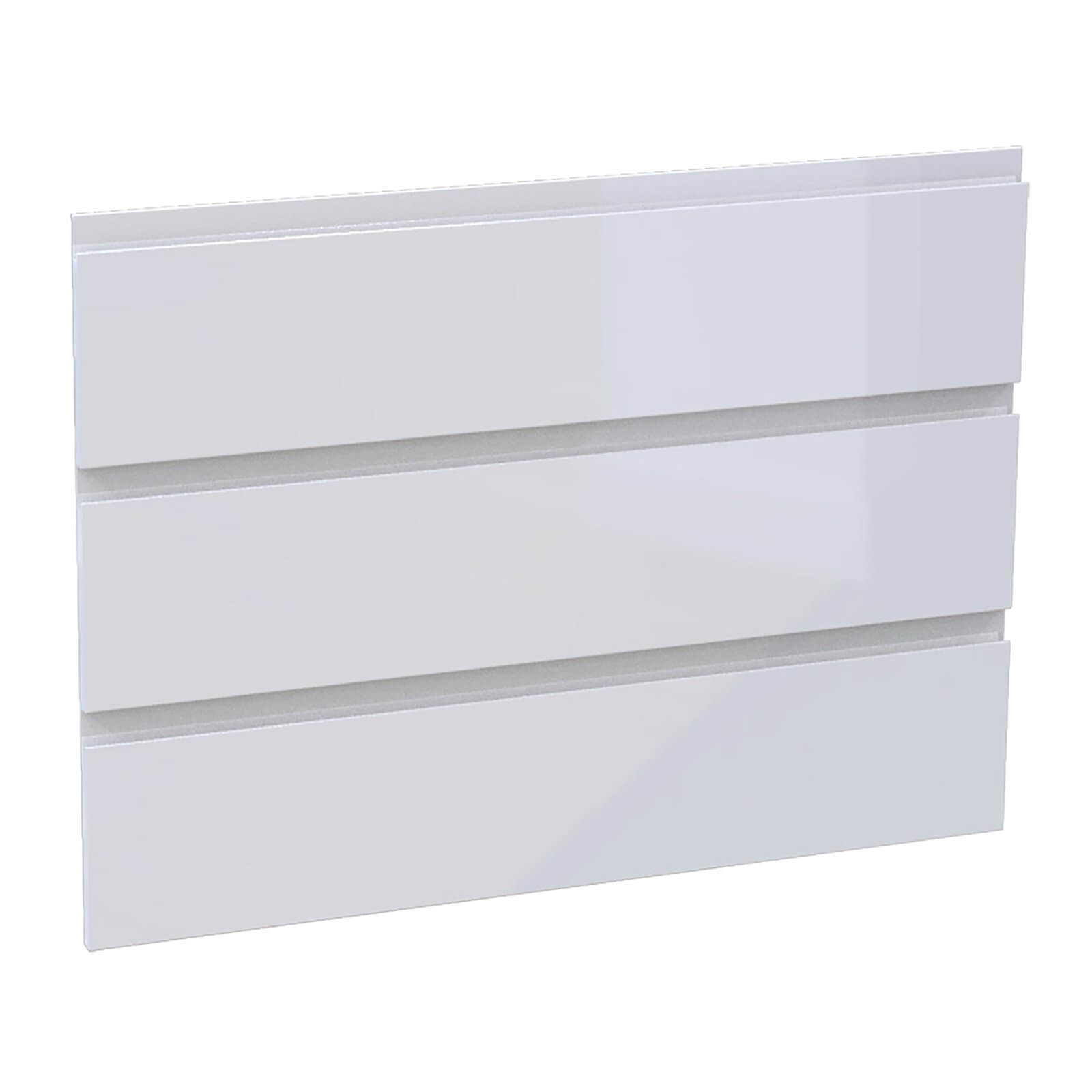 House Beautiful Escape Wide Chest of Drawers Fronts - Gloss White Handleless