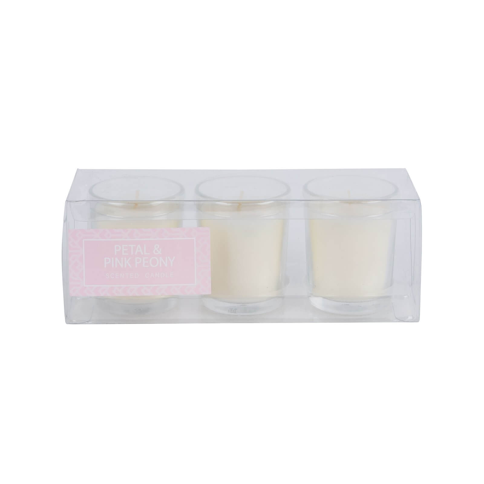 Petal & Pink Peony Votive Candle - 3 Pack