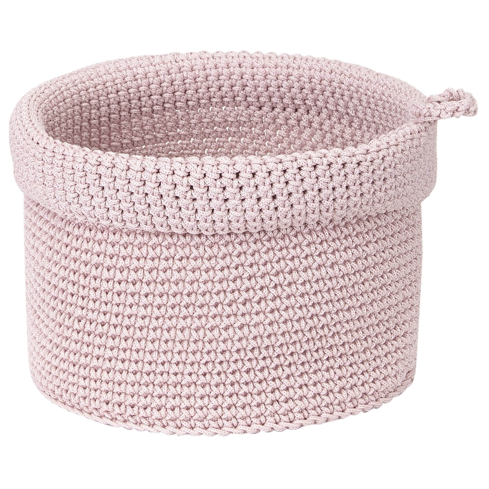 Knitted Storage Basket - Blush