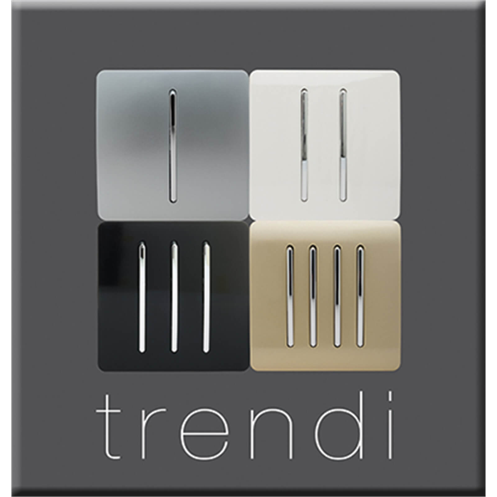 Trendi Switch TV Co-axial and PC Ethernet Sockets  in Screwless Gold