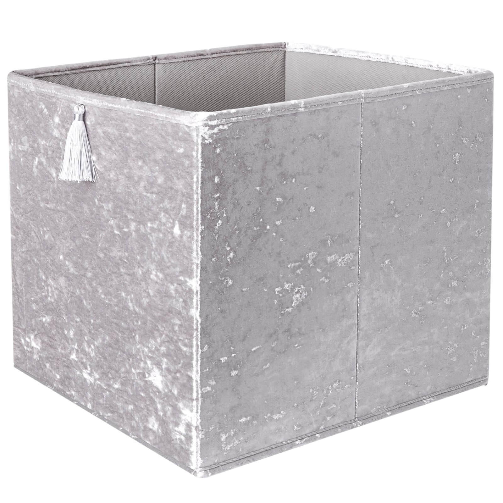 Clever Cube Fabric Insert - Crushed Velvet Grey