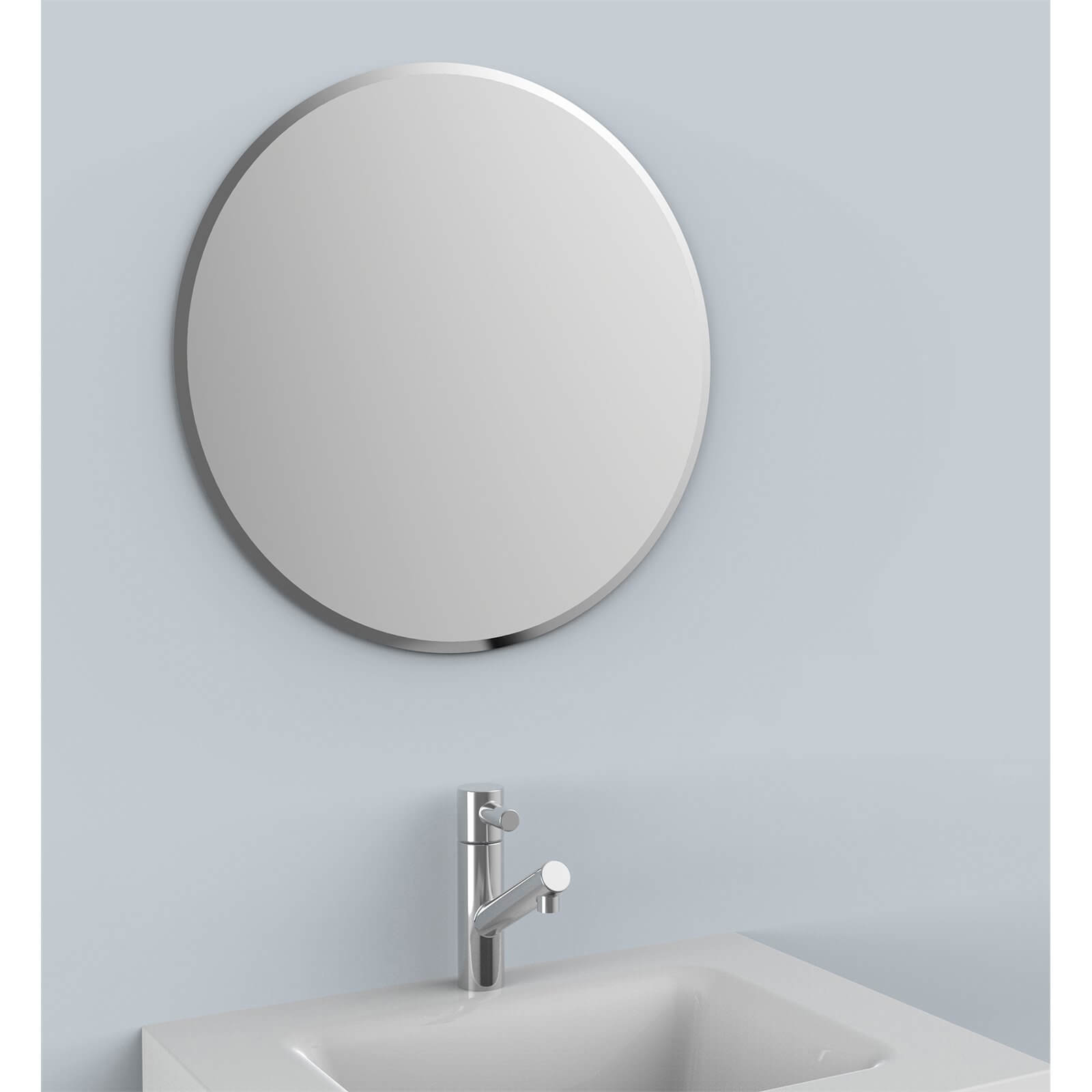 Circle Bevel Mirror - 40x40cm