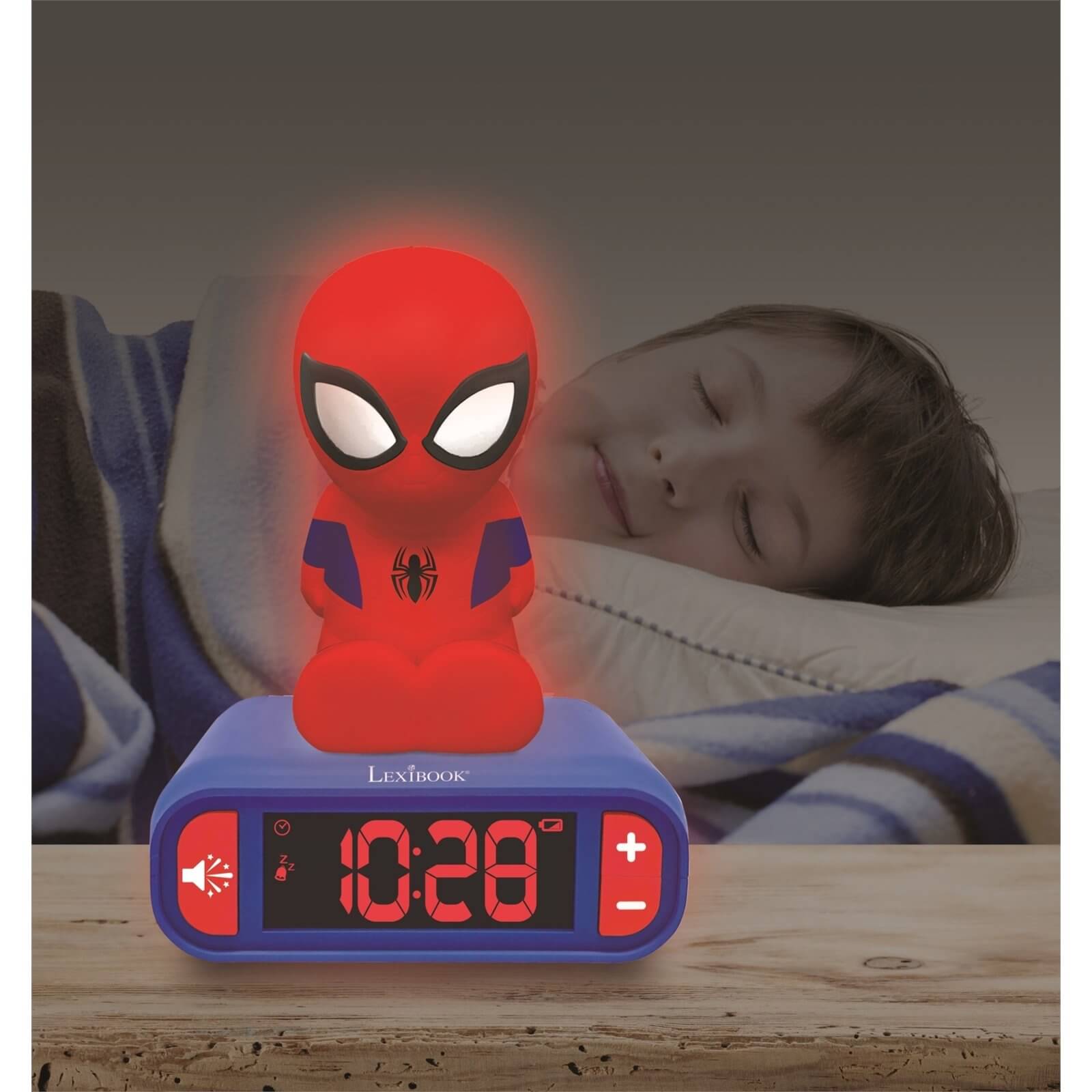 Spider-Man Night Light Radio Alarm Clock