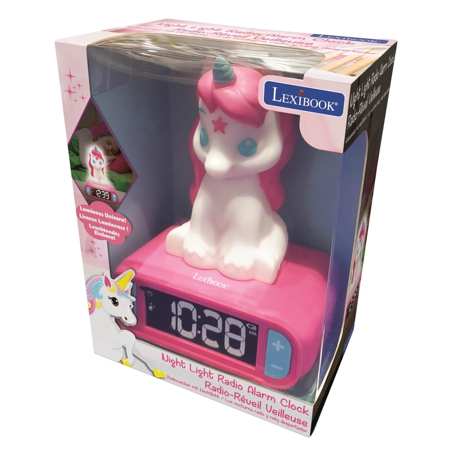 Unicorn Night Light Radio Alarm Clock