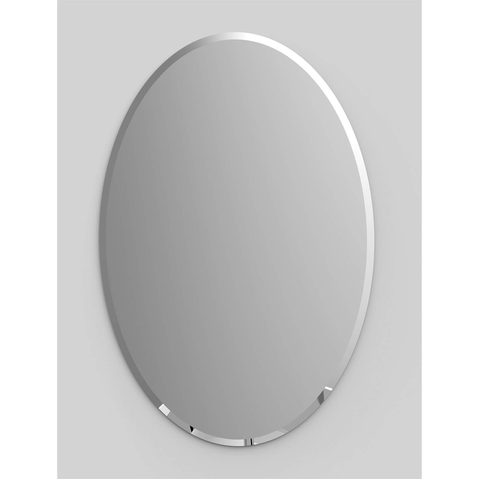 Oval Bevel Mirror - 45x30cm