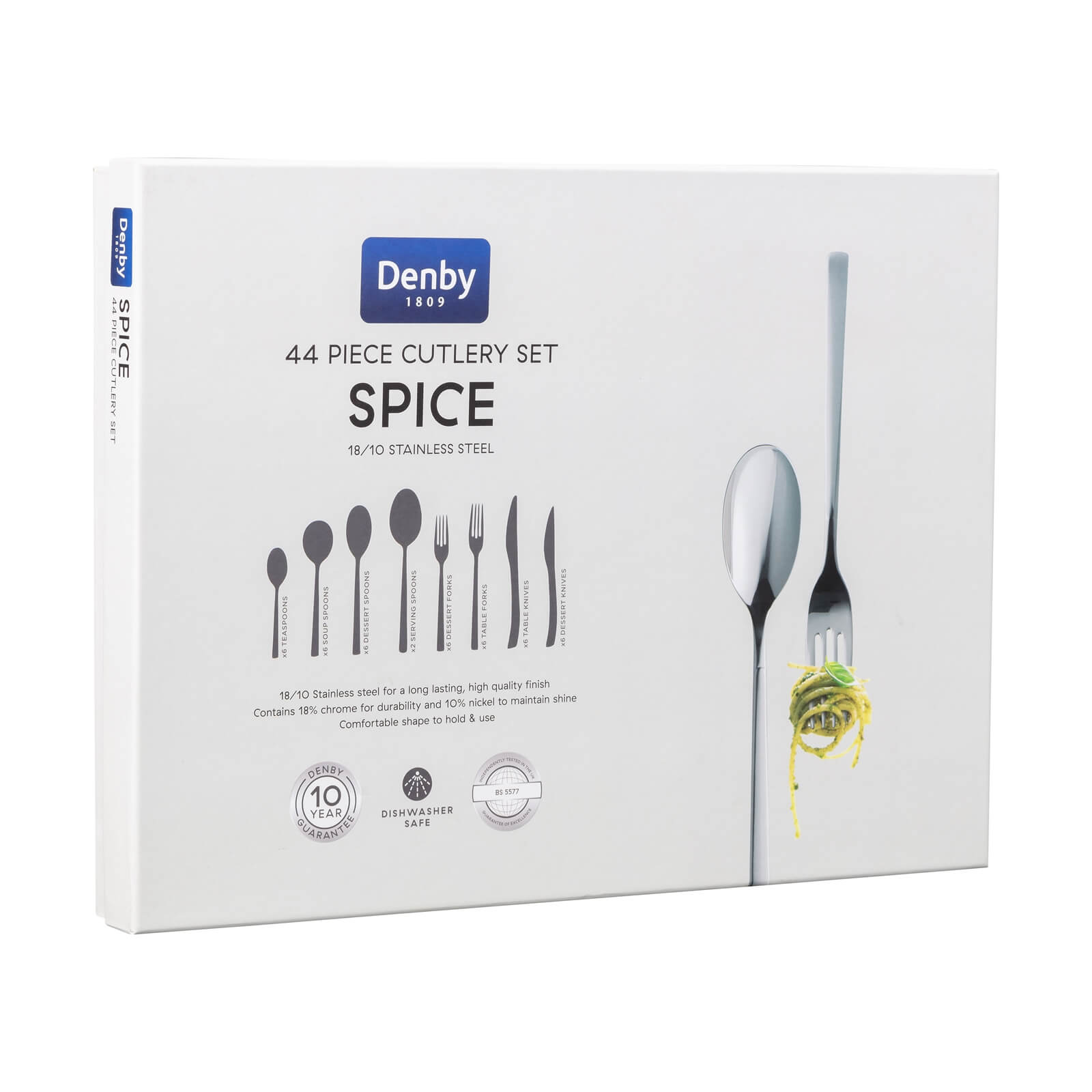 Denby Spice Cutlery Set - 44 Pieces