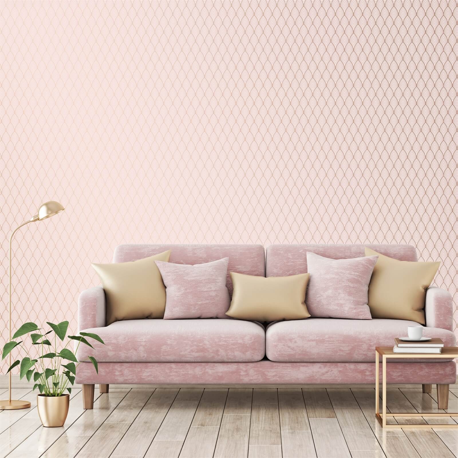 Superfresco Easy Bercy Blush & Rose Gold Wallpaper