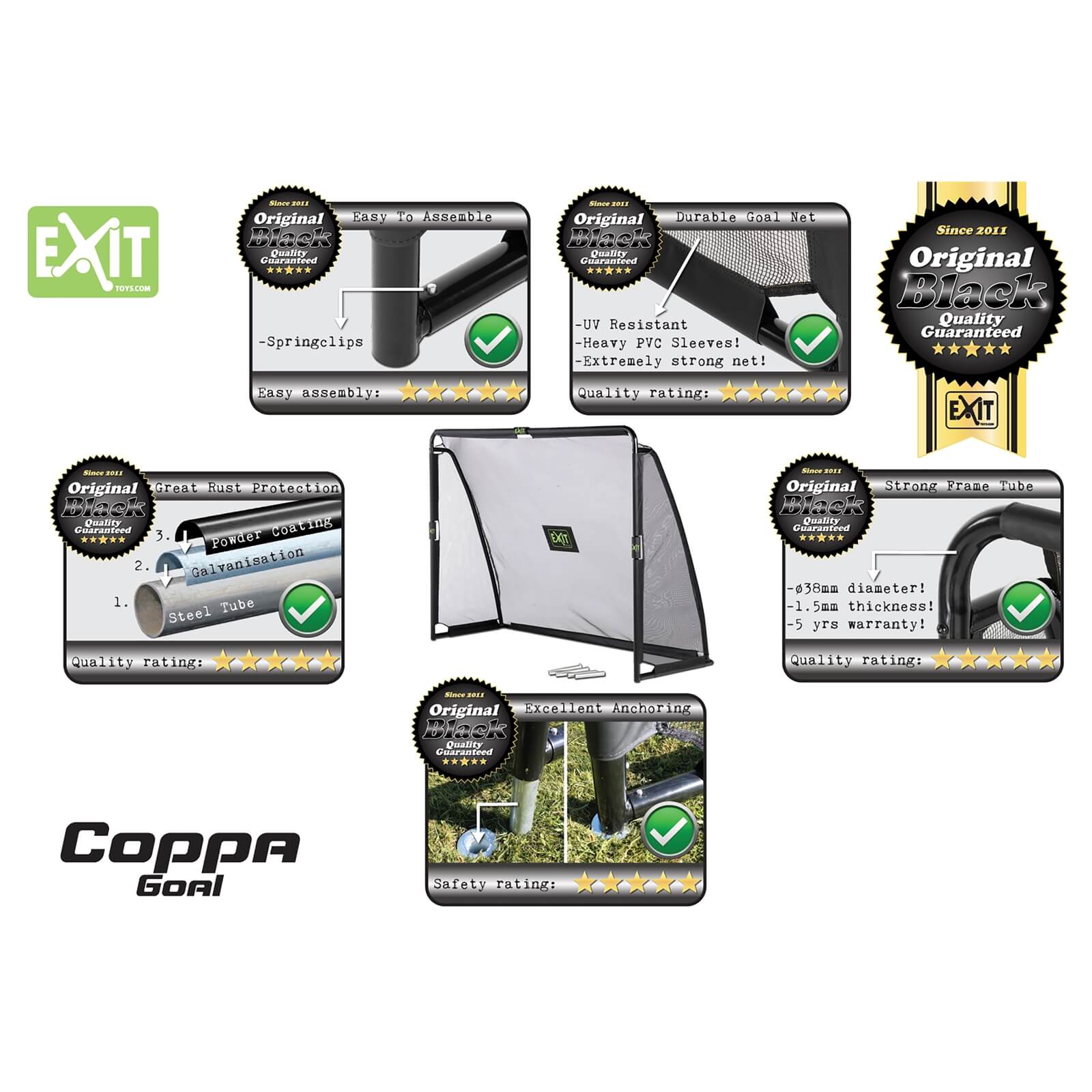 Exit Coppa Soccer Goal
