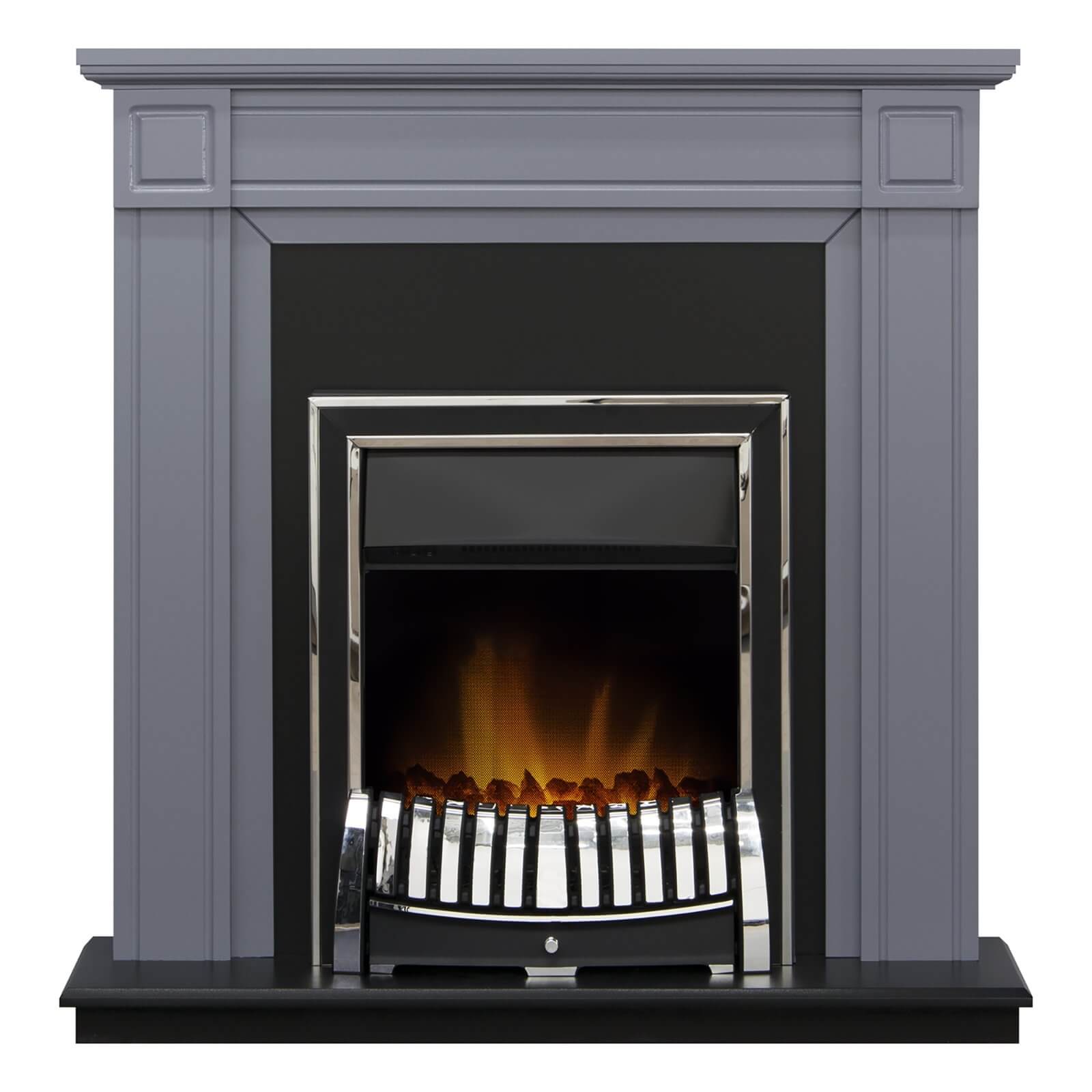 Adam Fireplace Surround & Elan Electric Fire with Flat to Wall
