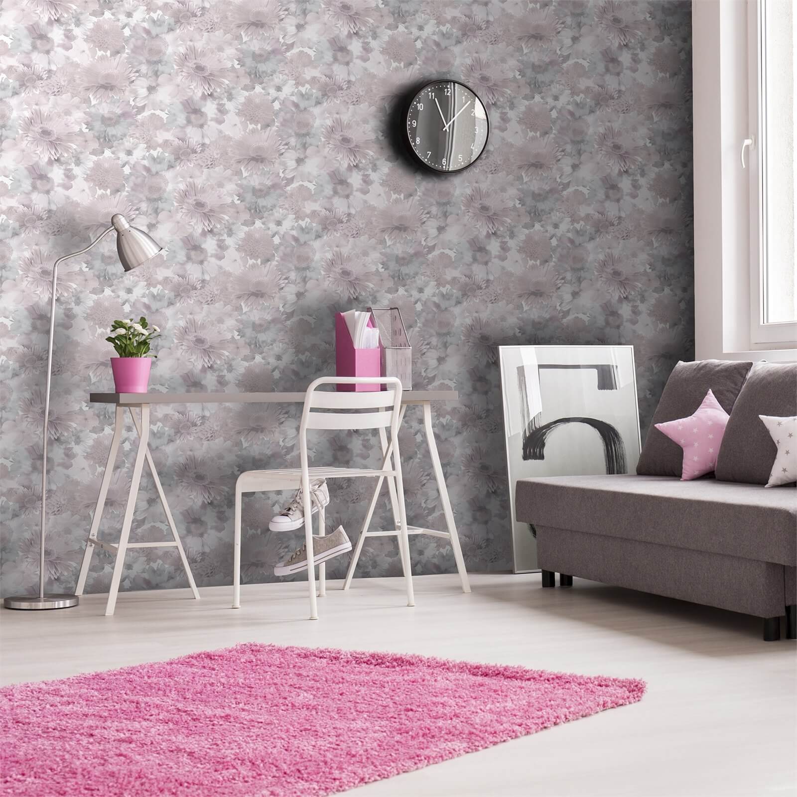 Superfresco Easy Summer Garden Pink Wallpaper