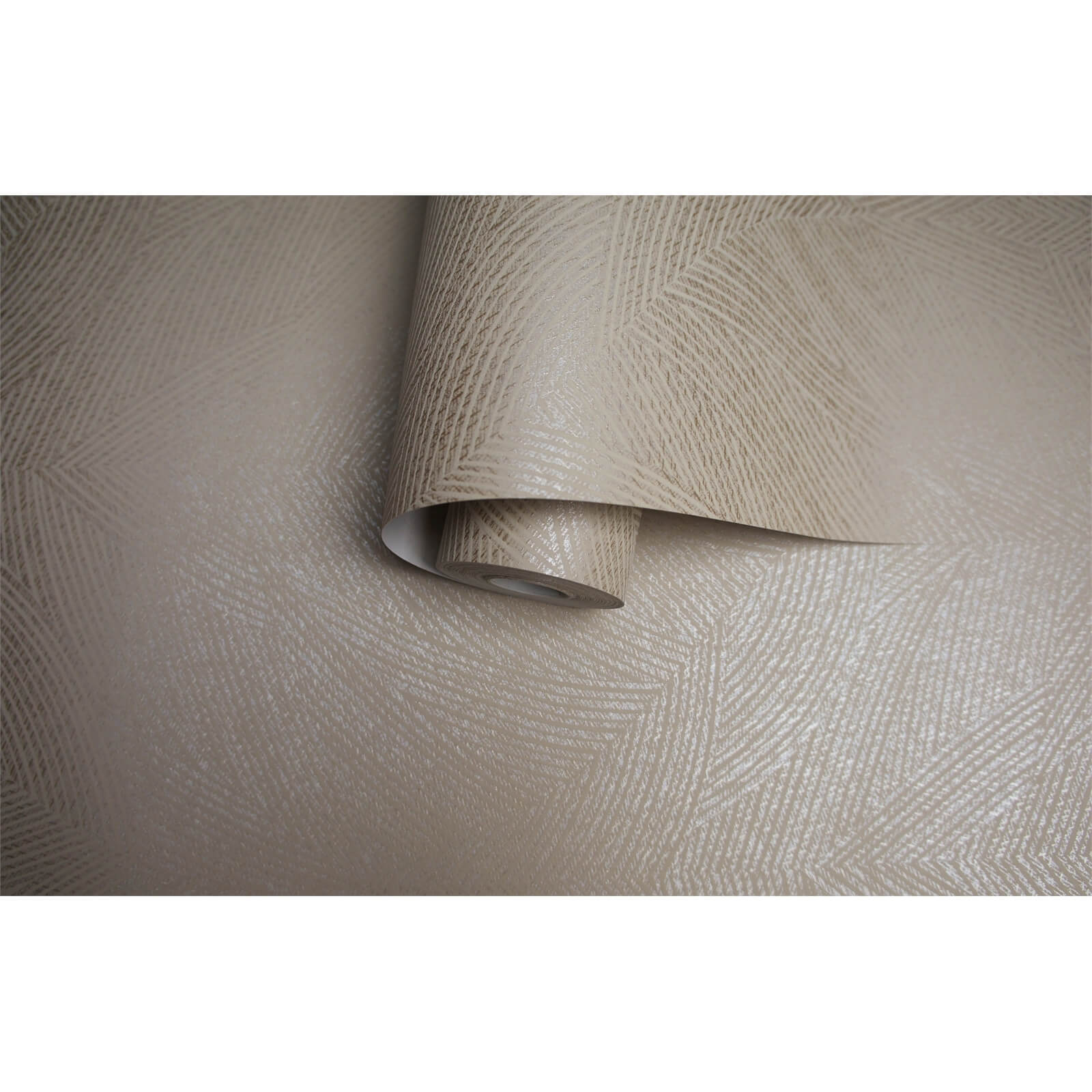 Holden Decor Toluca Geometric Textured Metallic Taupe Wallpaper