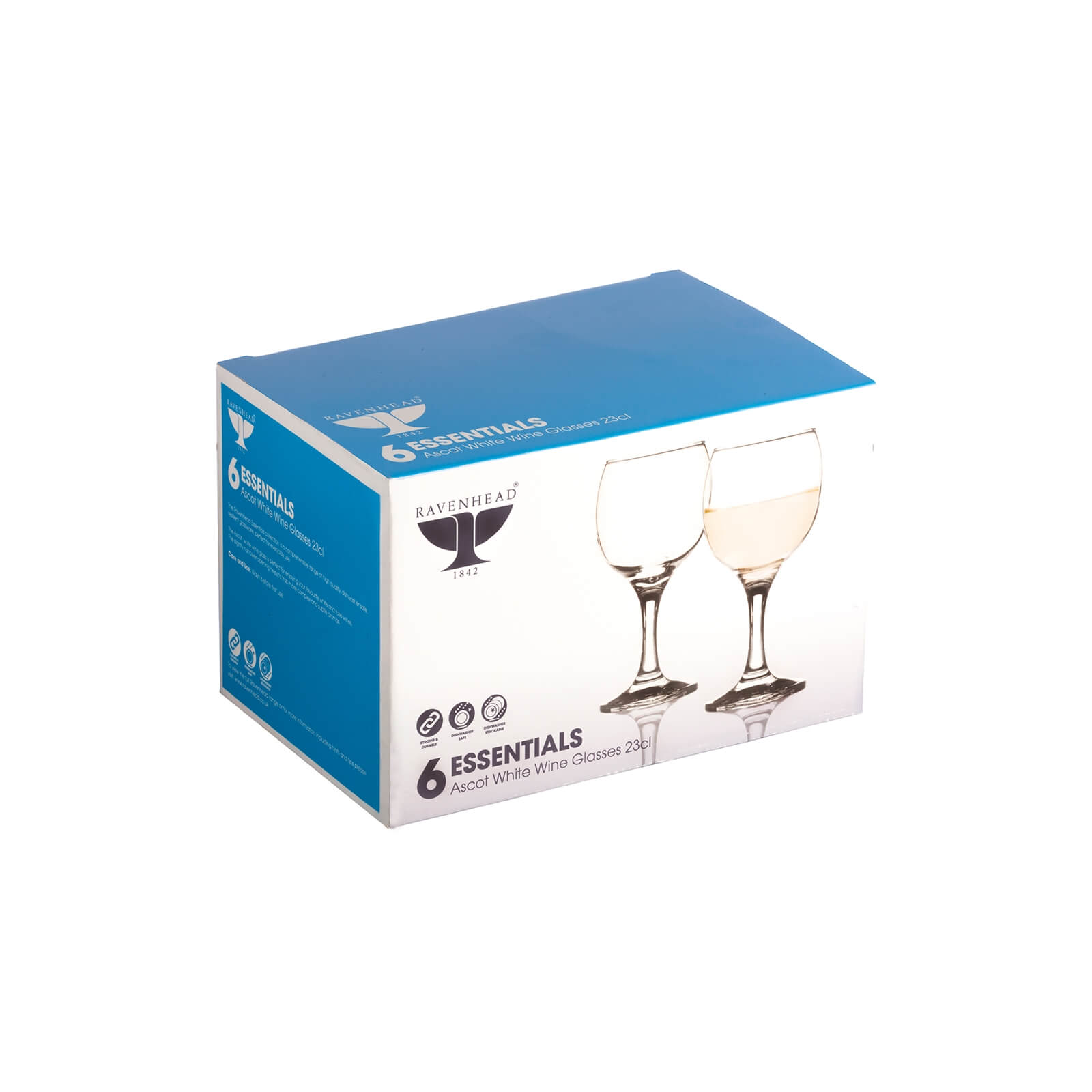 Essentials Ascot 23cl White Wine Glasses - Set of 6