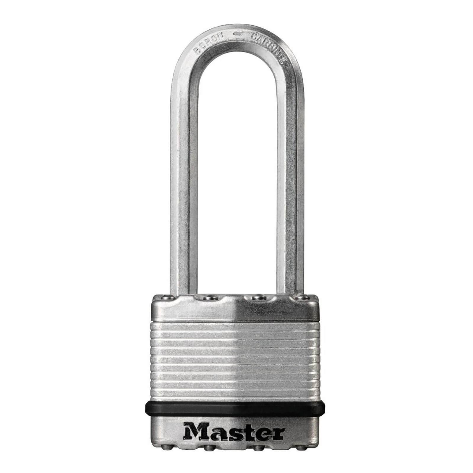 Master Lock Excell Laminated Long Shackle Steel Padlock - 45mm