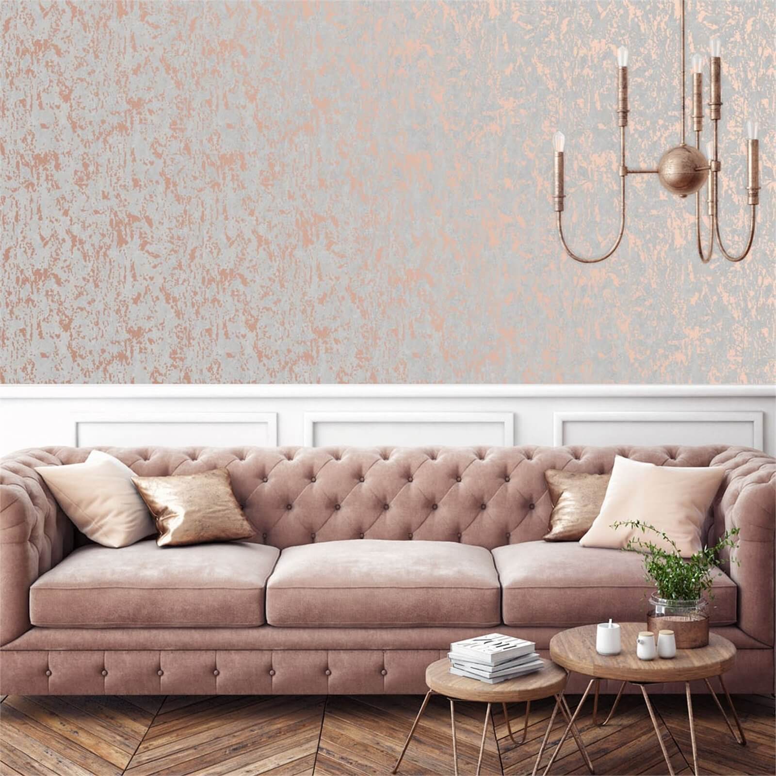 Superfresco Milan Rose Gold Wallpaper