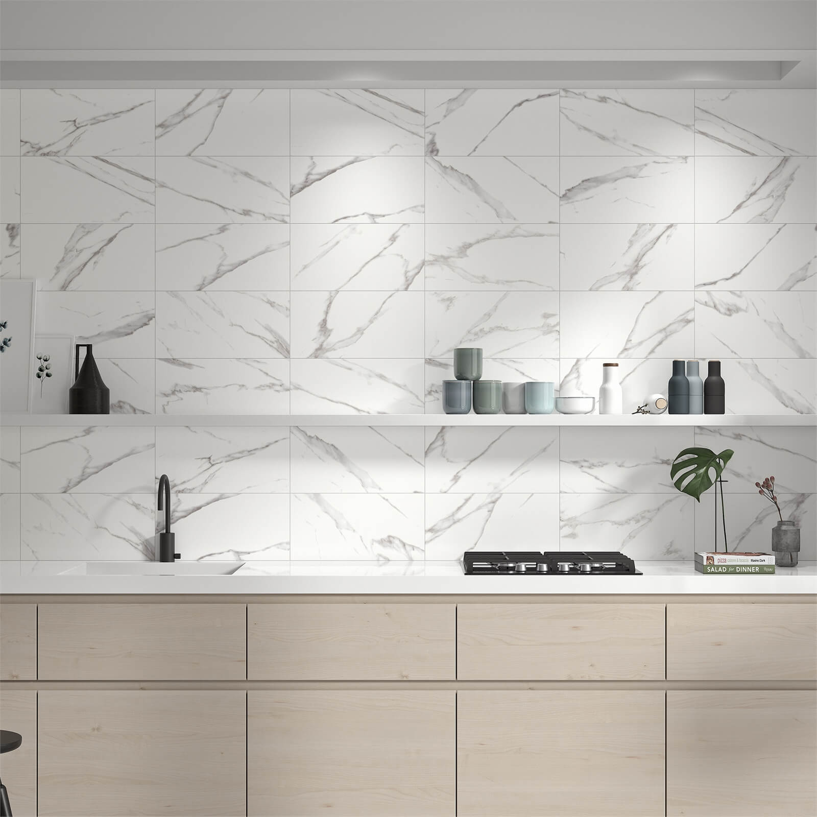 Mulqueen Carrara Wall Tile 500 x 250mm