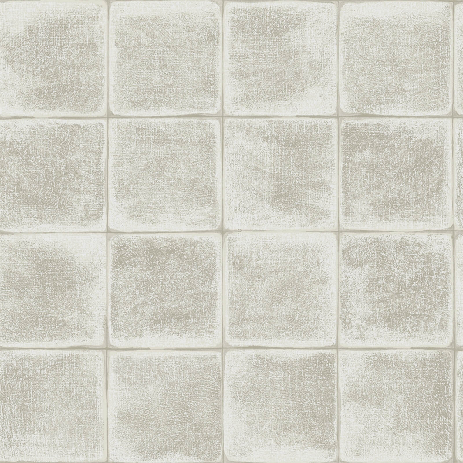 Holden Decor Furano Tile Textured Metallic Taupe Wallpaper