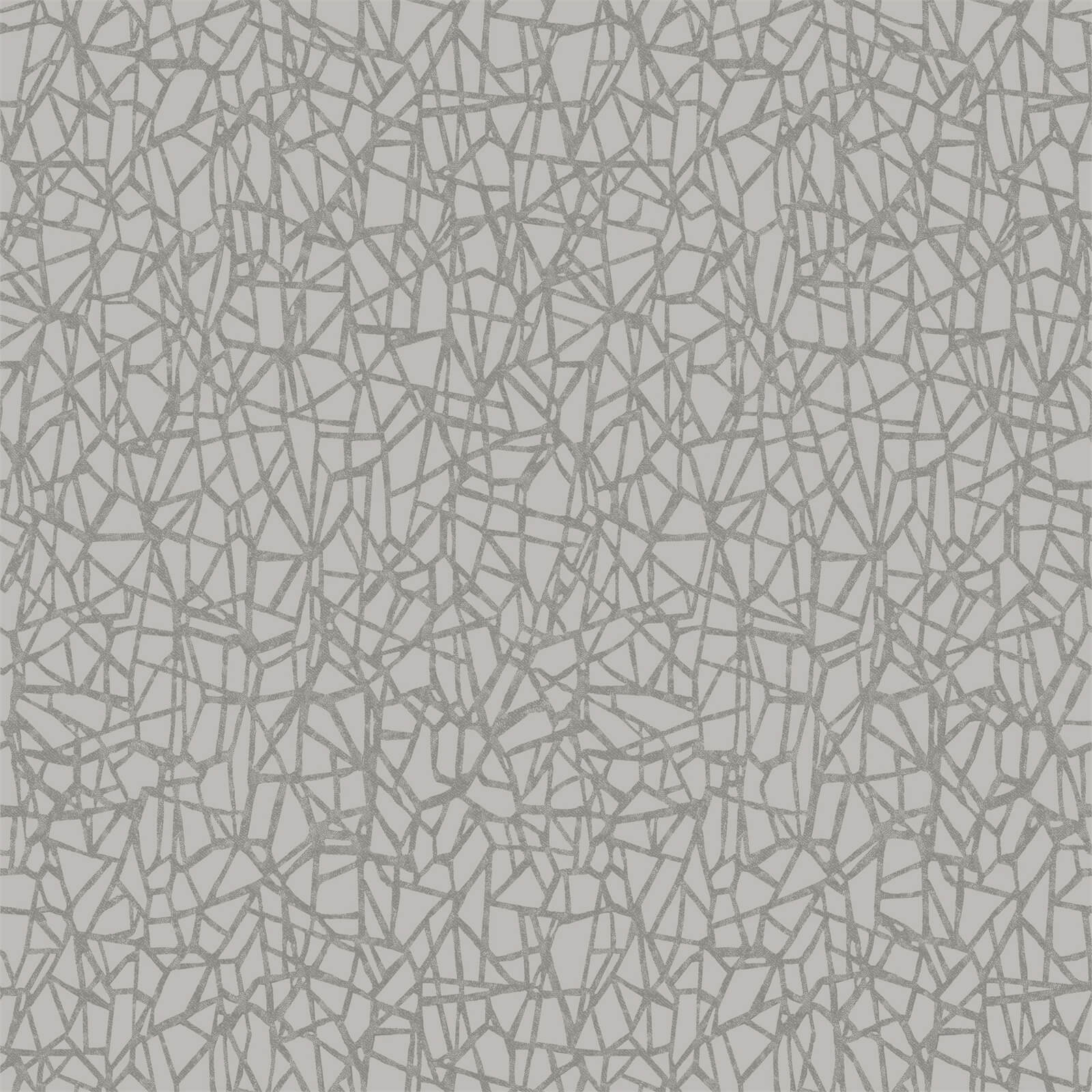 Holden Decor Sakkara Geometric Textured Metallic Grey Wallpaper