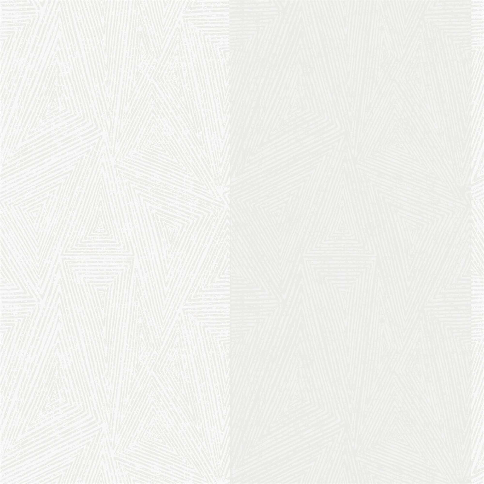 Holden Decor Galena Striped Textured Metallic White Wallpaper