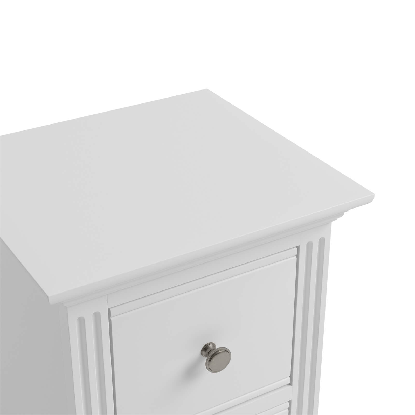 Camborne Bedside Table - White