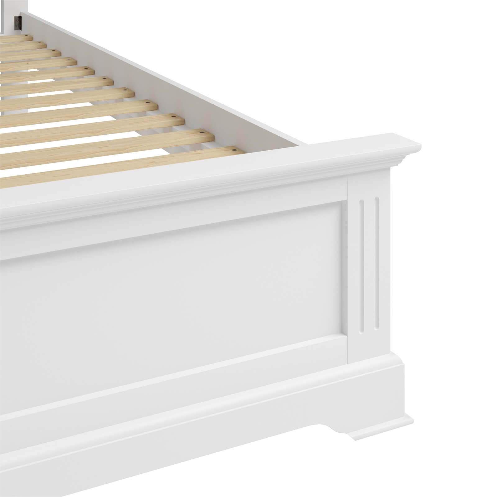 Camborne Double Bed Frame - White