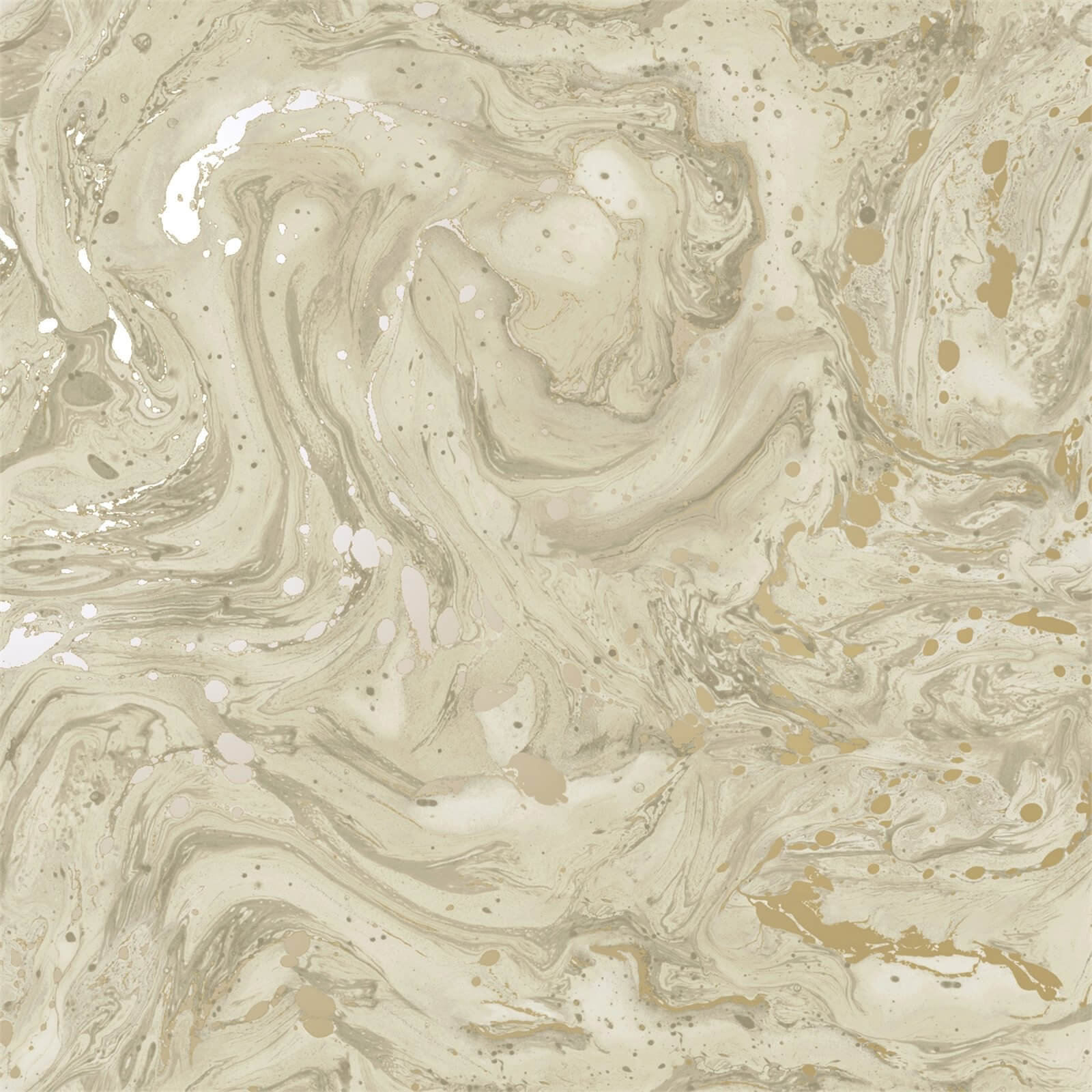 Holden Decor Azurite Marble Effect Smooth Metallic Beige and Gold Wallpaper