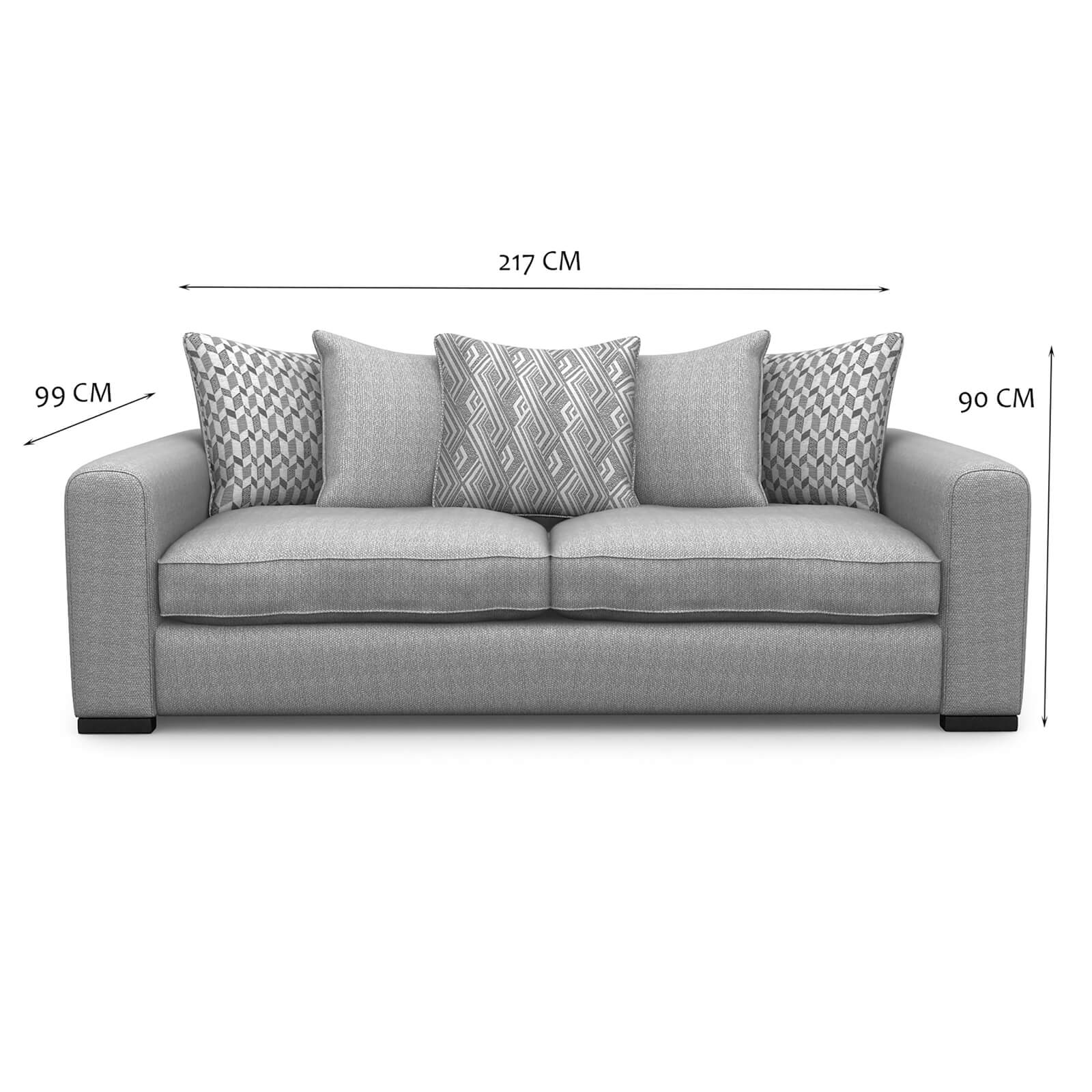 Lewis 3 Seater Sofa - Natural