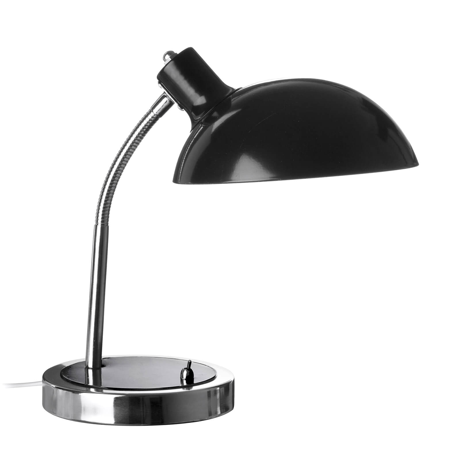 Metal Flexible Desk Lamp - Black
