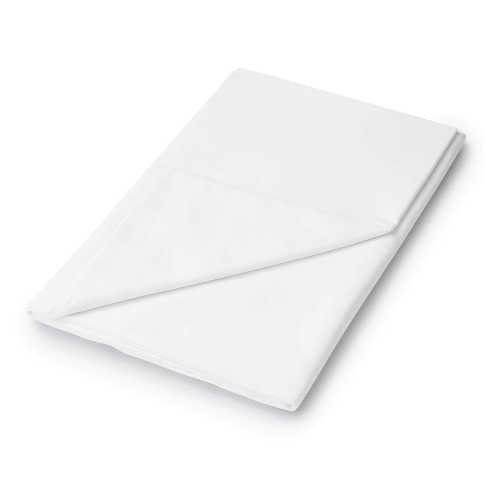 Helena Springfield Plain Dye Flat Sheet - Double - White