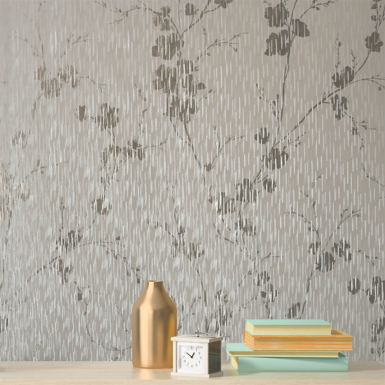Sublime Theia Blossom Cream Wallpaper