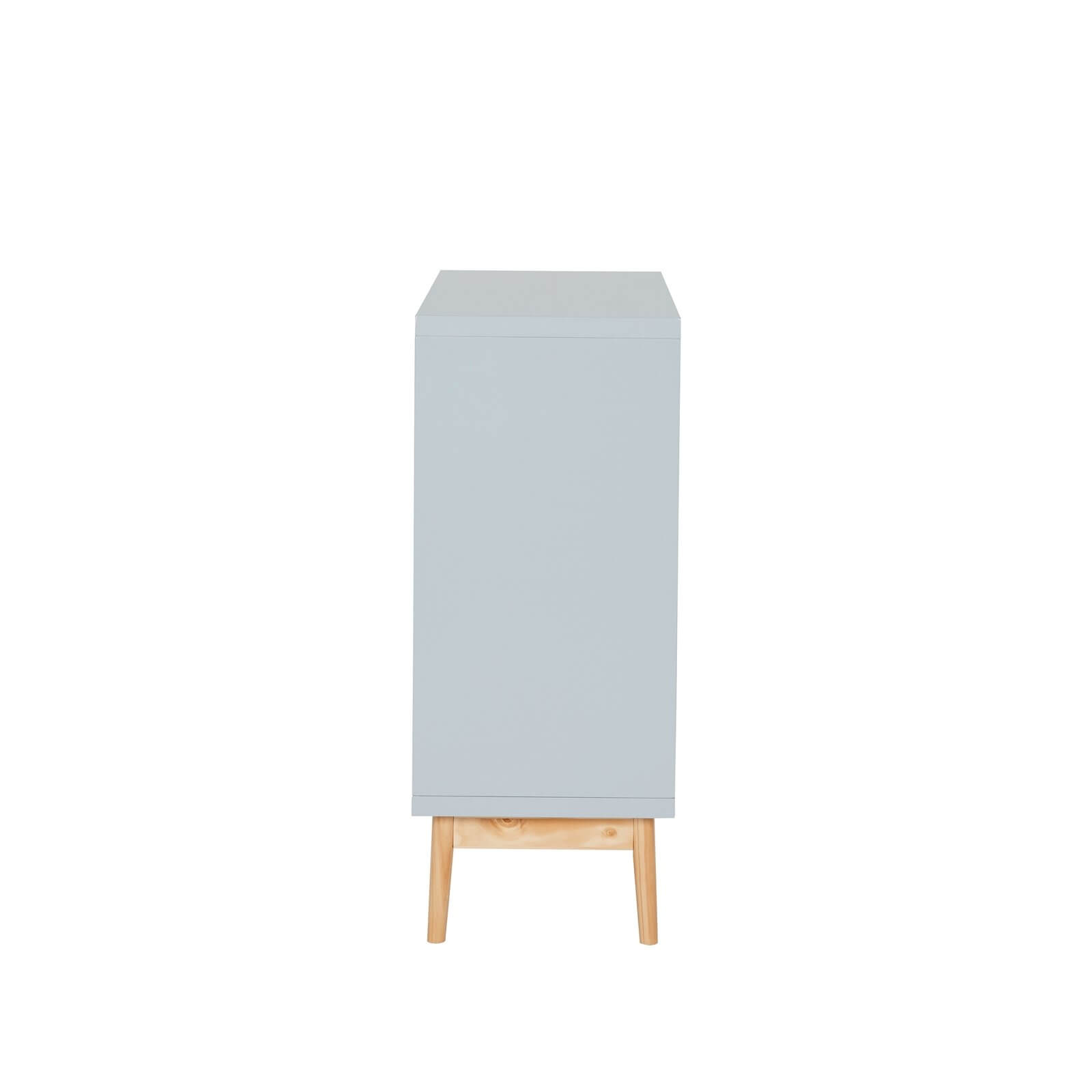 2x2 Cube Storage Unit - Painted Grey with Wooden Legs