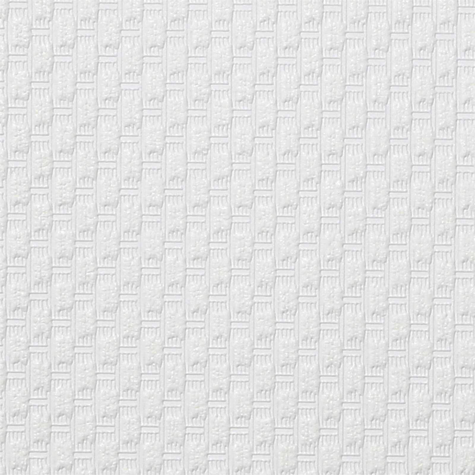 Superfresco Weave Paintable Wallpaper - White