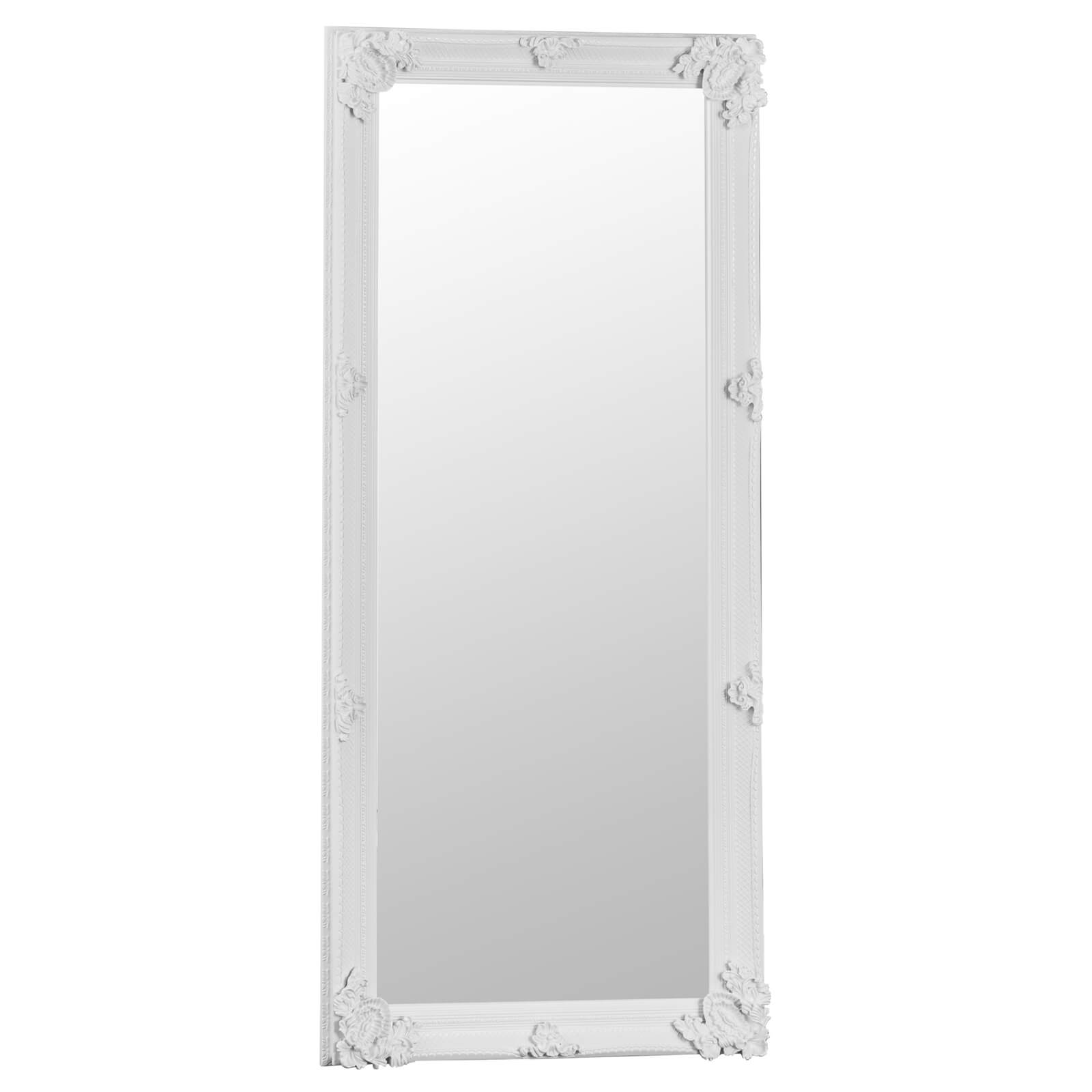 Madrid Large White Accent Mirror
