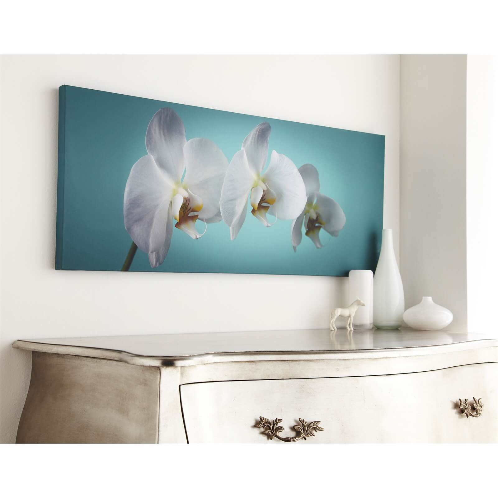 Teal Orchid Canvas