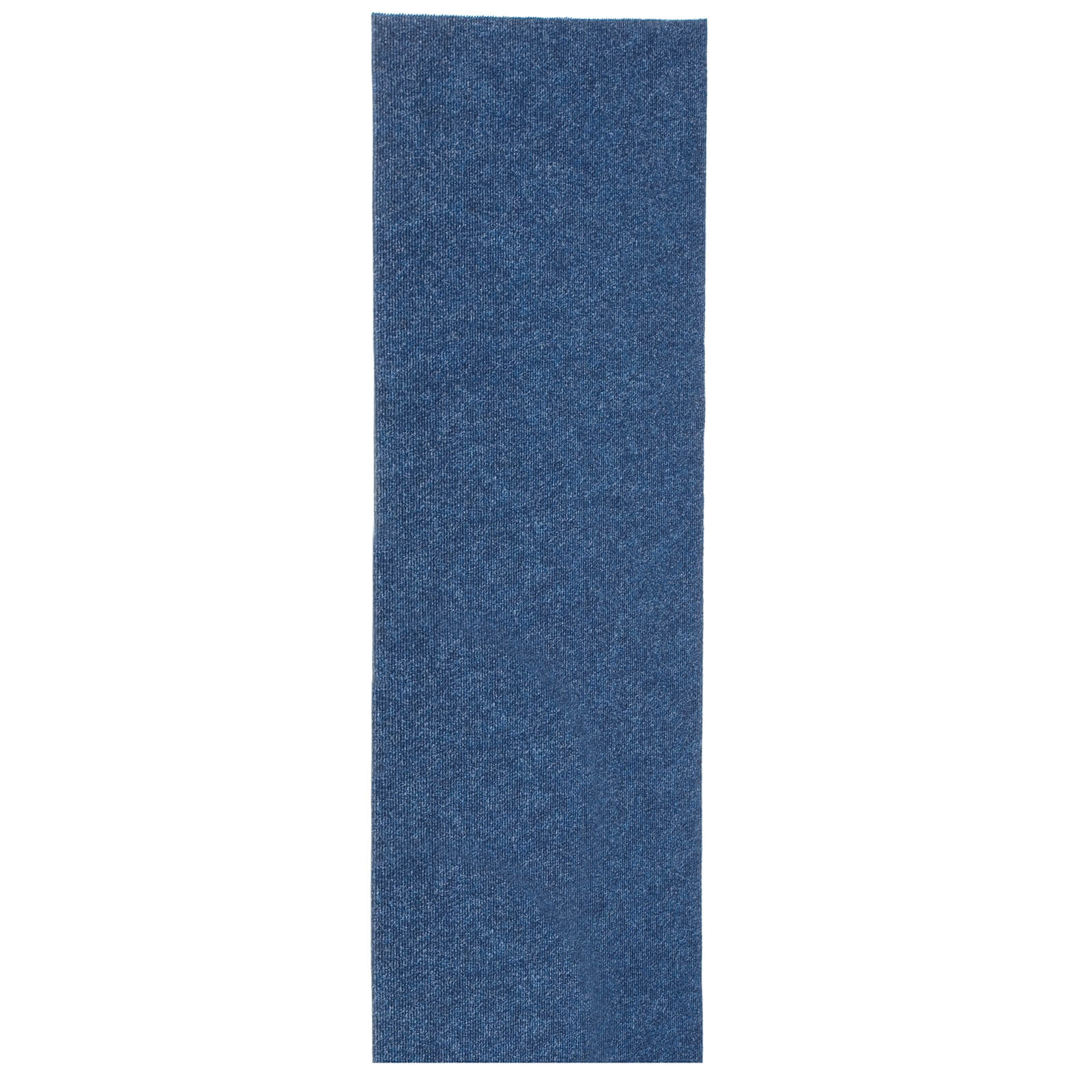 Ribbed Extra Long Runner - Blue - 66x300cm