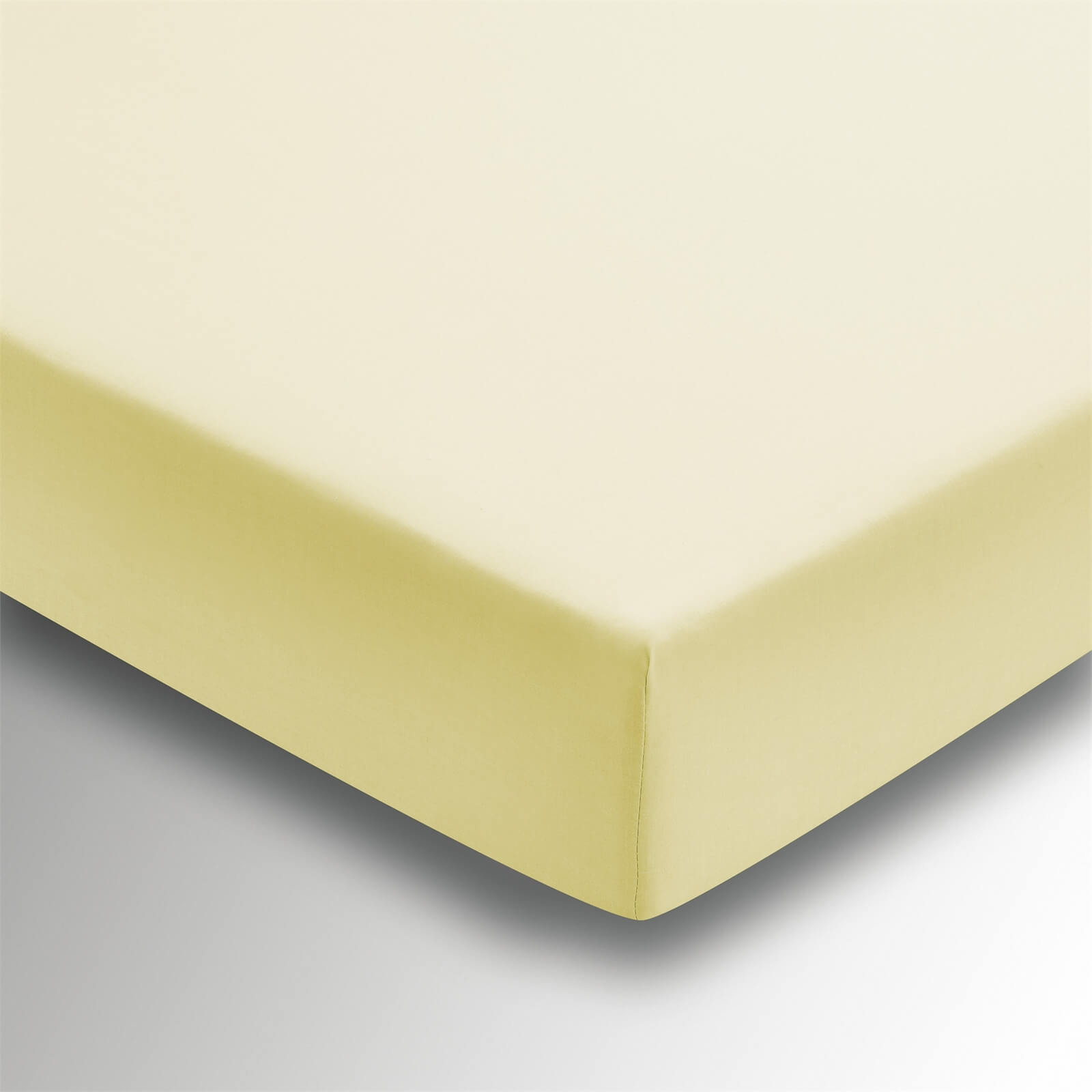 Helena Springfield Plain Dye Fitted Sheet - Double - Citron