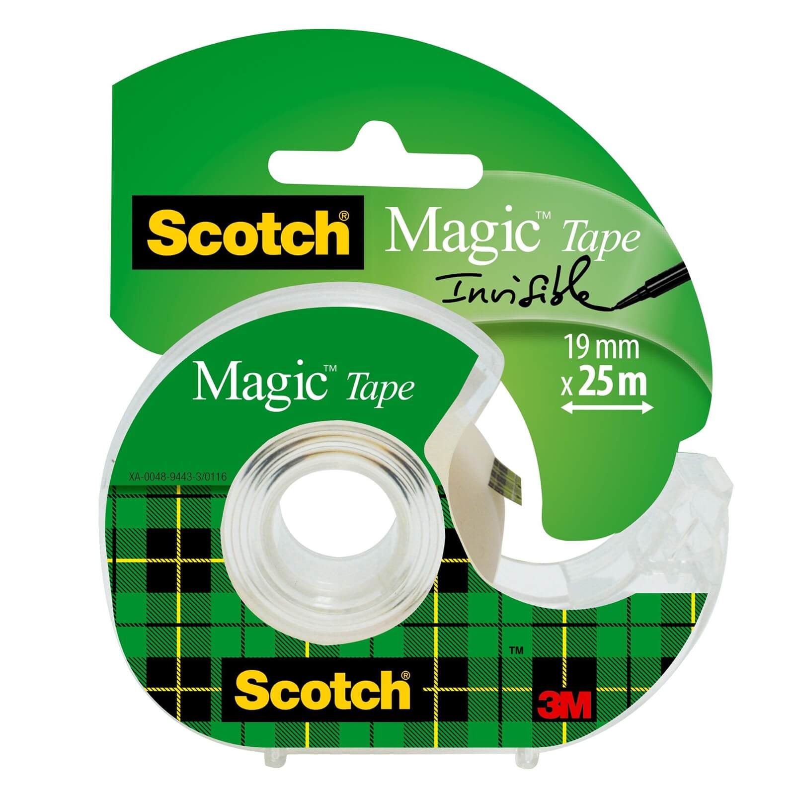 Scotch Magic Tape on Hand Held Dispenser - 19mm x 25m