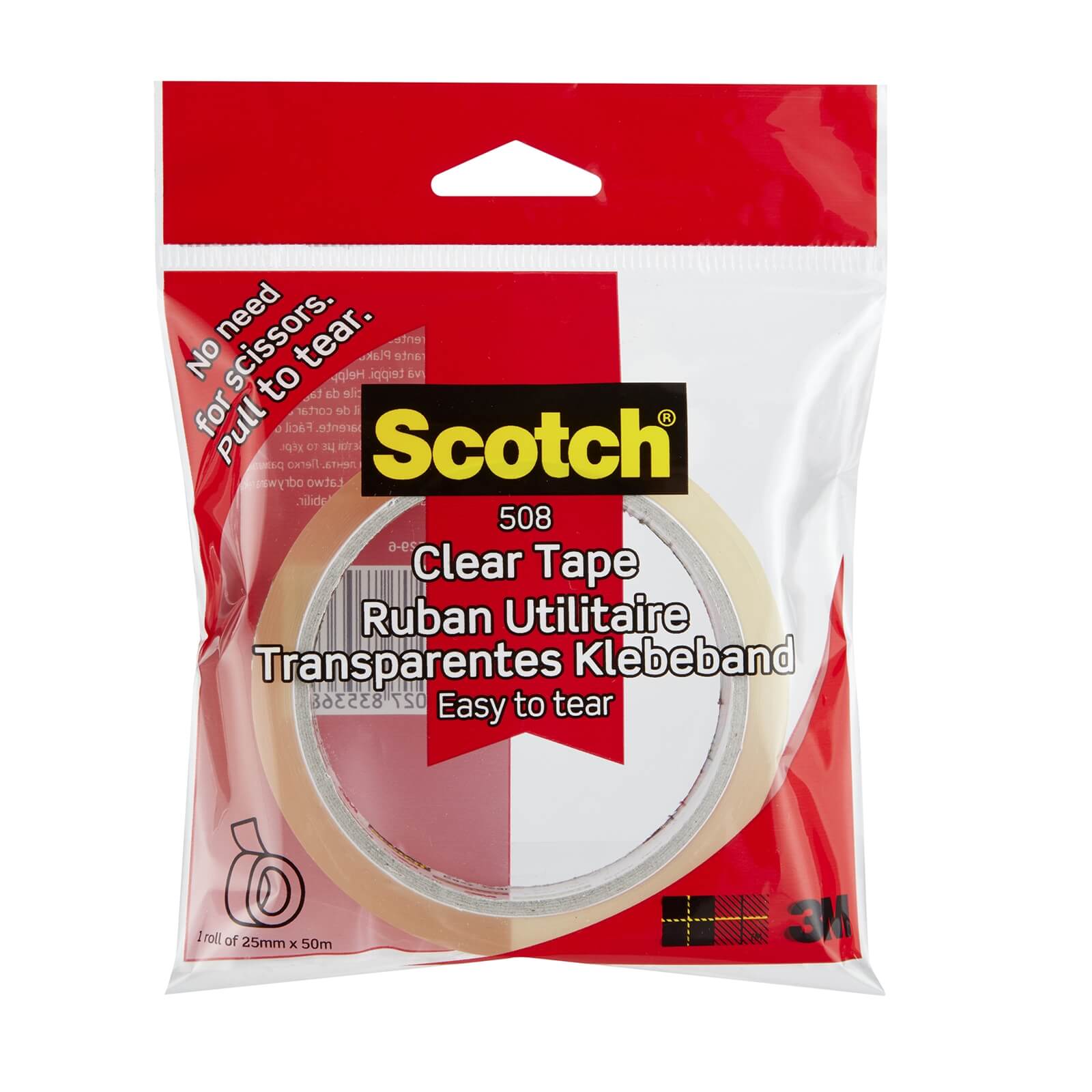 Scotch 508 Transparent Tape - 25mm x 50m
