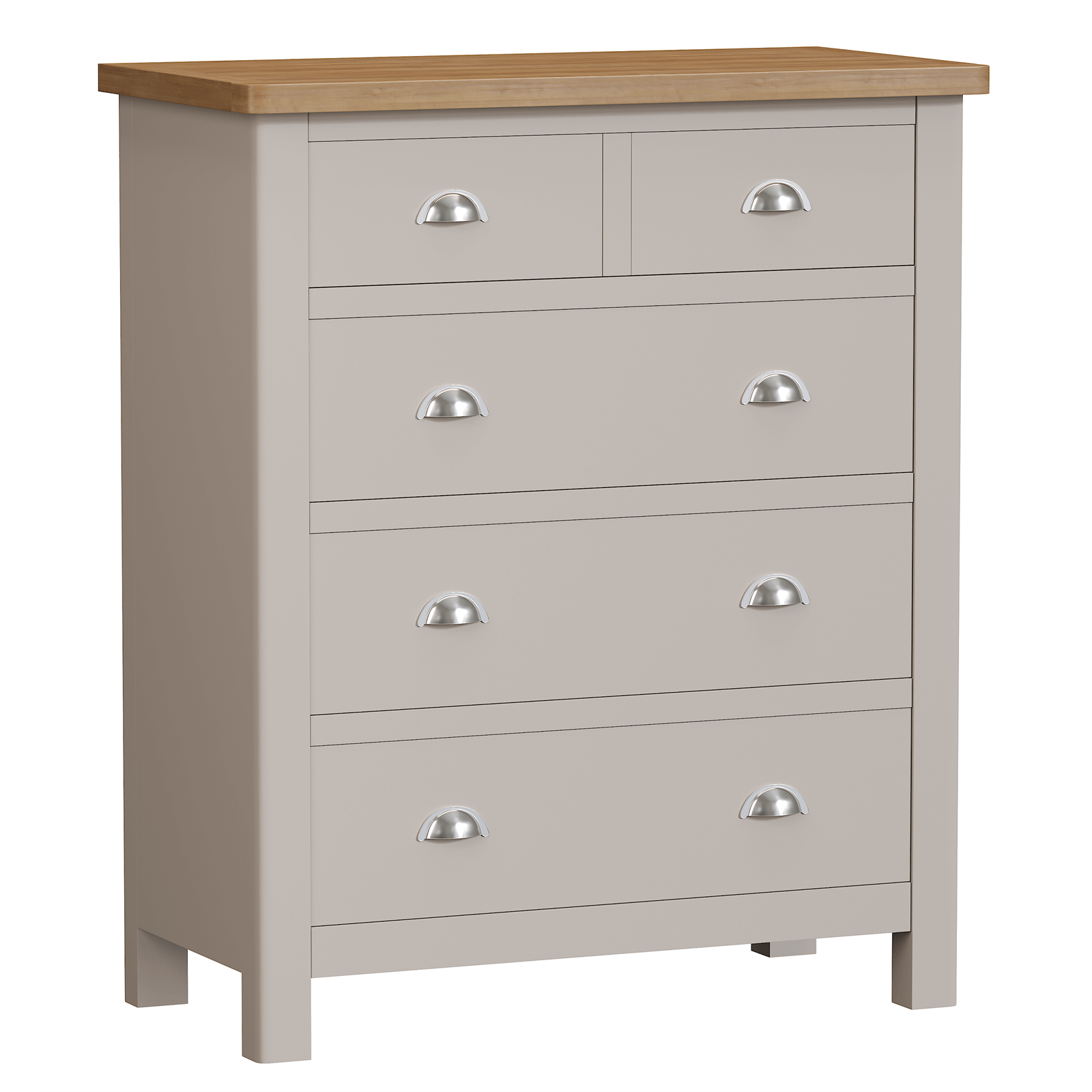 Padstow 2 Over 3 Chest of Drawers - Truffle