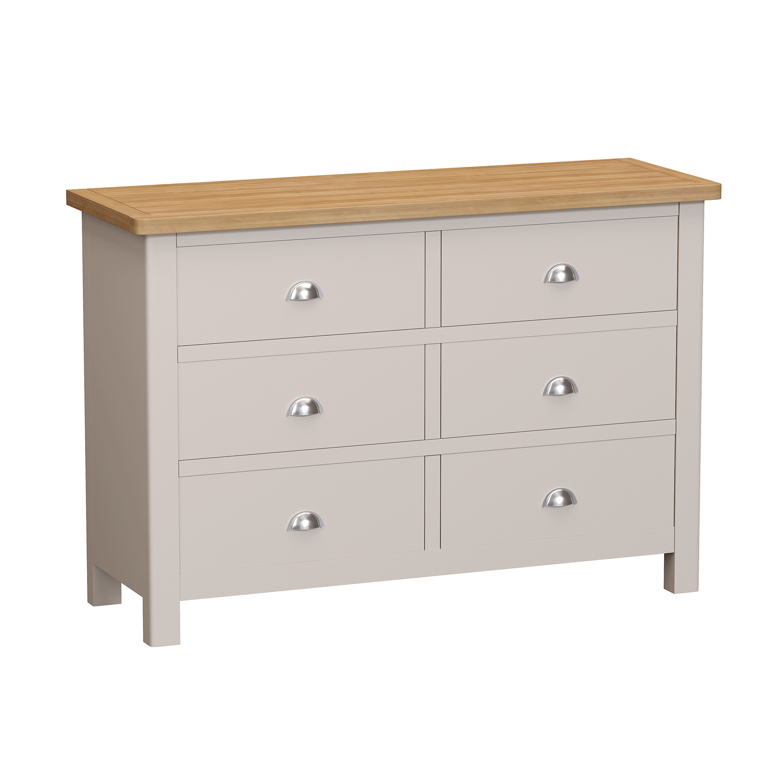 Padstow 6 Drawer Chest of Drawers - Truffle