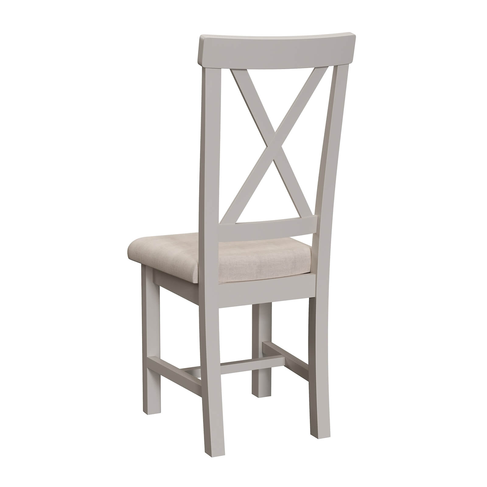 Padstow Upholstered Cross Back Dining Chair - Set of 2 - Truffle