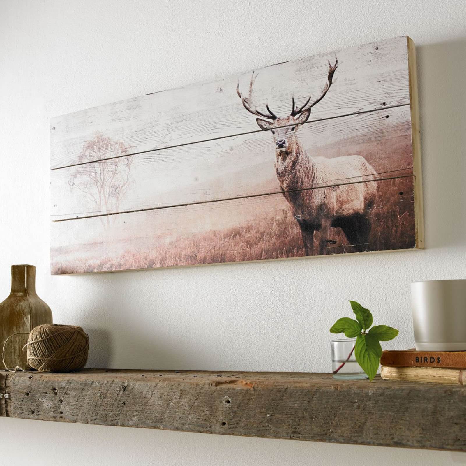 Stag Wooden Wall Art
