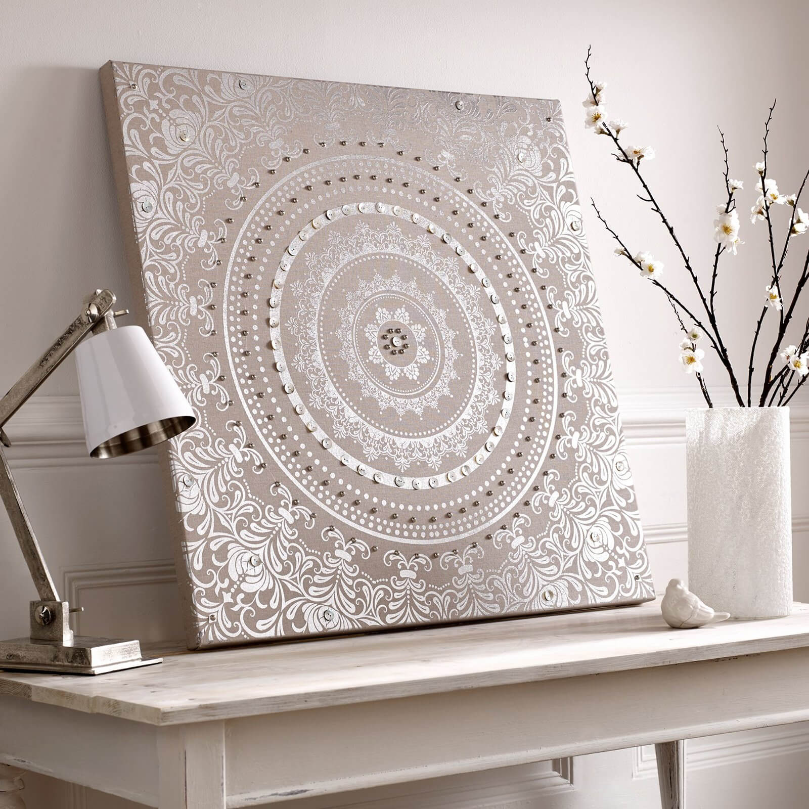 Embellished Cocoon Fabric Canvas