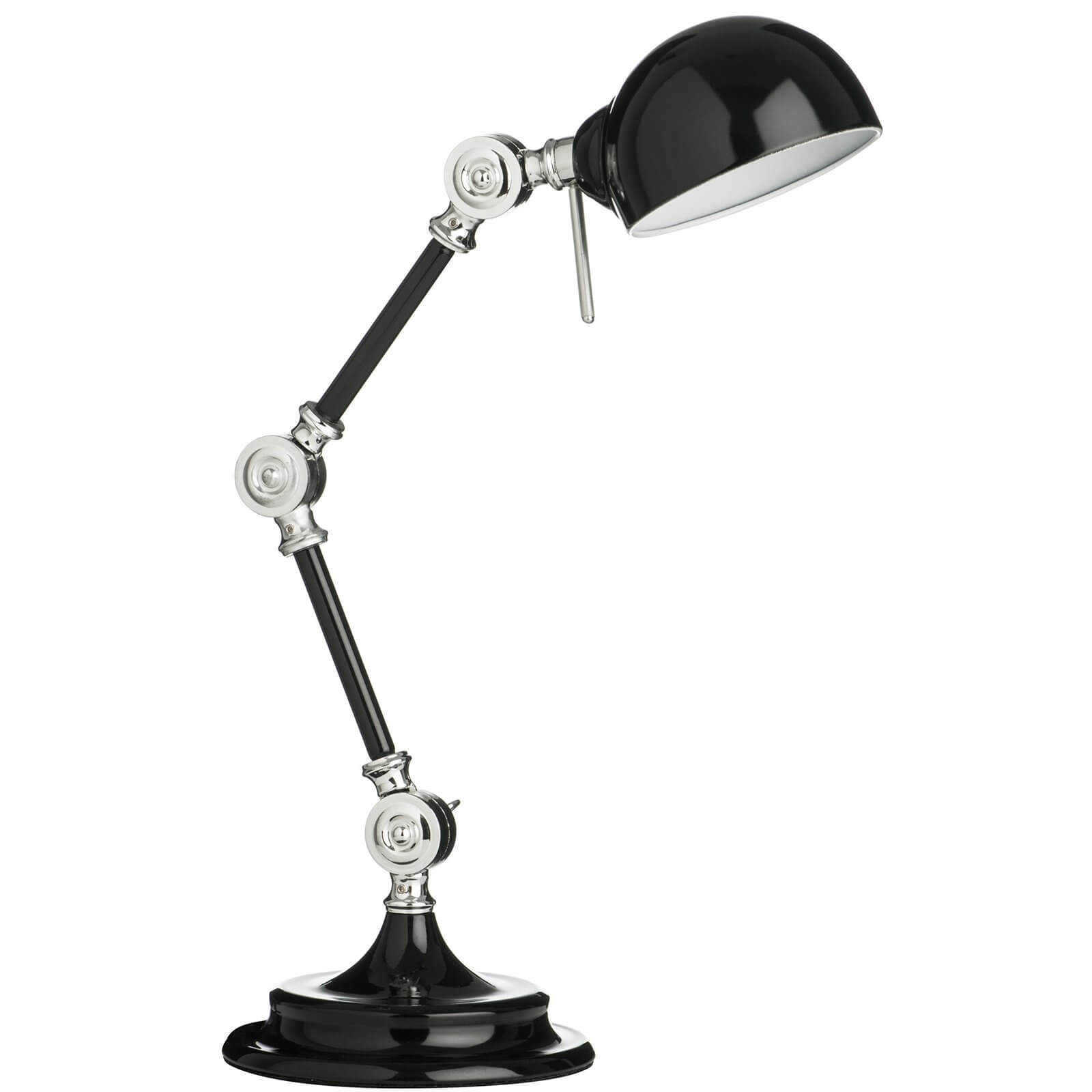 Library Black Adjustable Table Lamp
