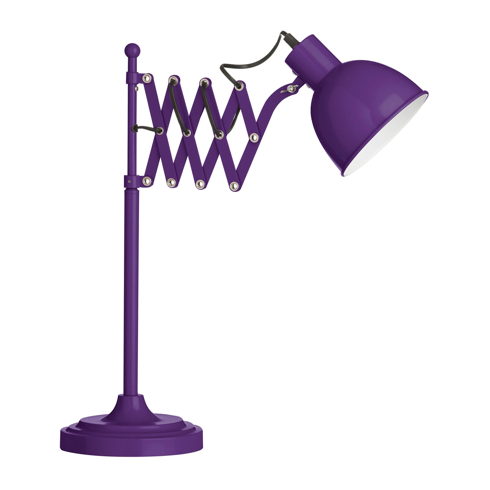 Purple Extendable Table Lamp