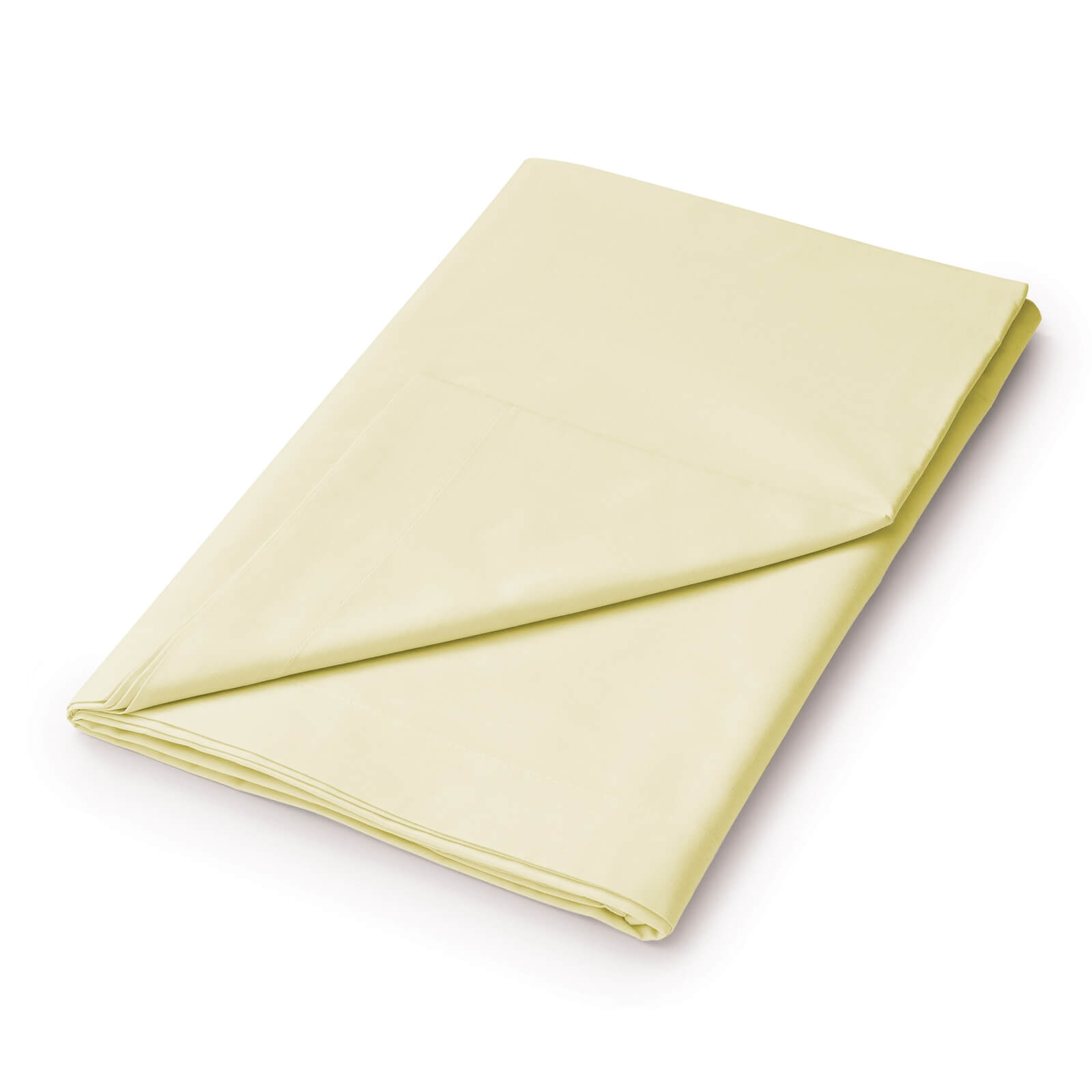 Helena Springfield Plain Dye Flat Sheet - Double - Citron