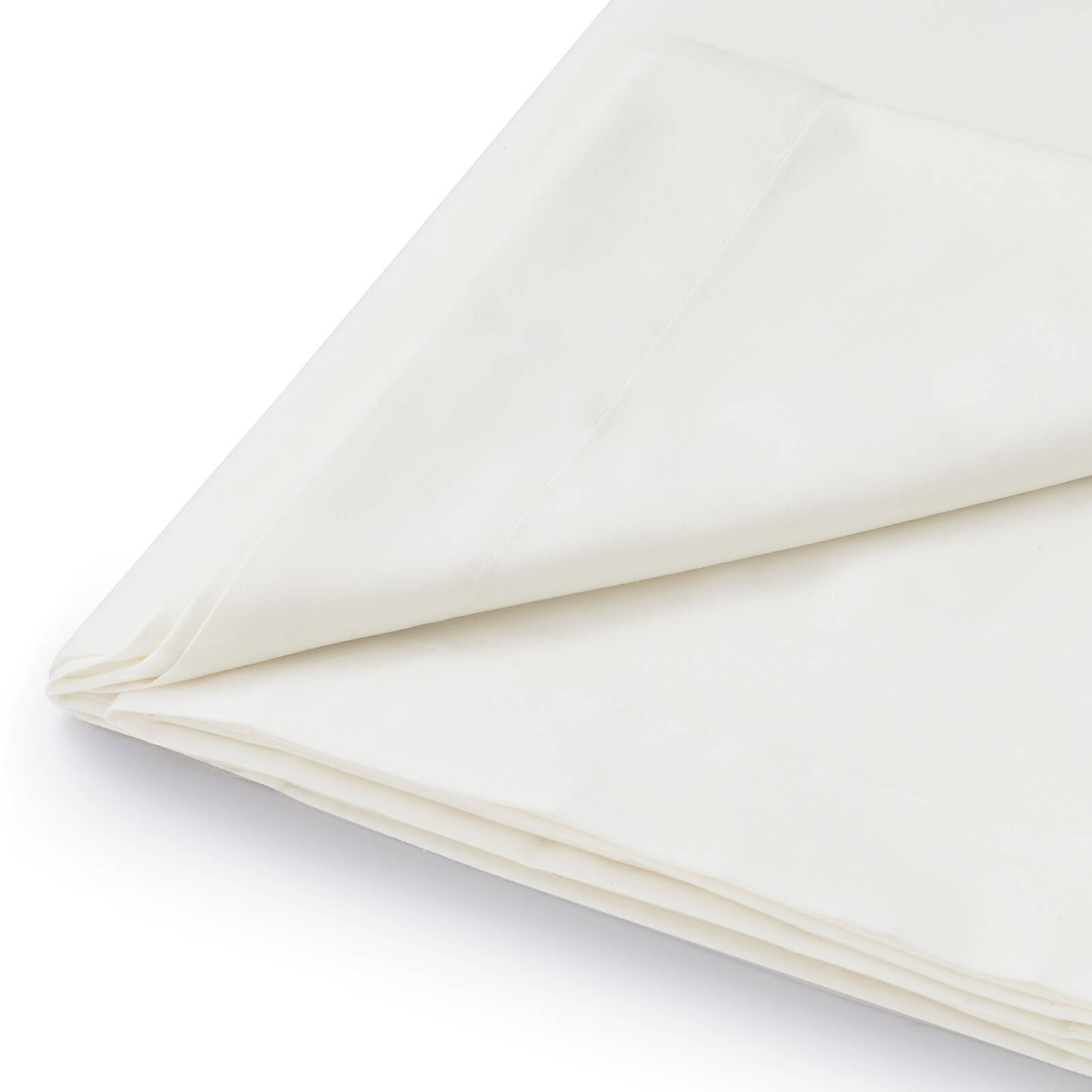 Helena Springfield Plain Dye Flat Sheet - Single - Ivory